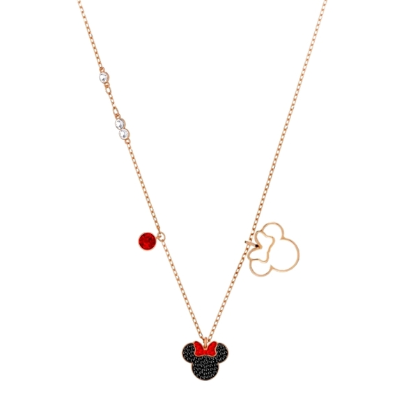 Swarovski Rose Gold Tone  Minnie Necklace - Picture 1 of 4